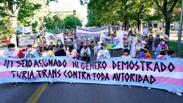 Manifestación del colectivo trans en Madrid