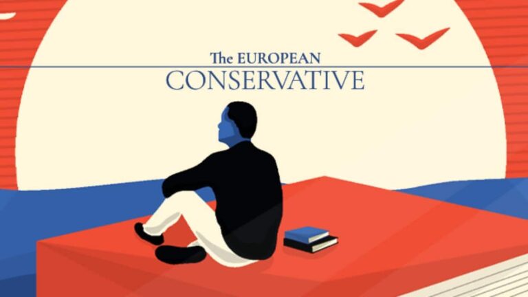 Ilustración de portada del último número de The European Conservative