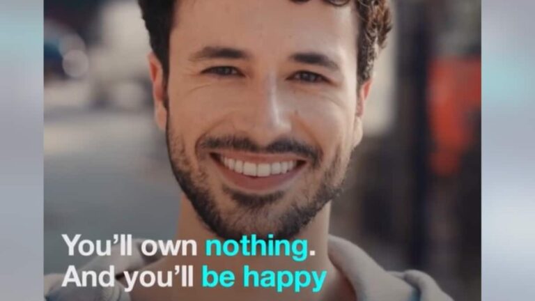 Imagen del vídeo compartido por al Foro de Davos en el que defienden que en 2030 "no tendrás nada y serás feliz". FACEBOOK